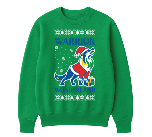 Warrior Wonderland Christmas Crew Neck - Green