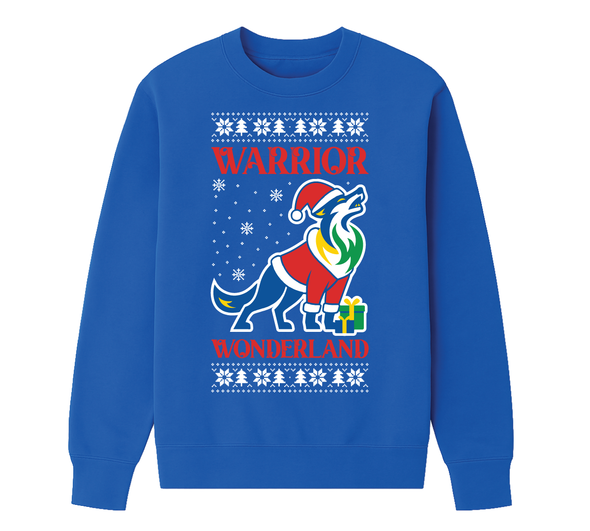 Warrior Wonderland Christmas Crew Neck - Royal
