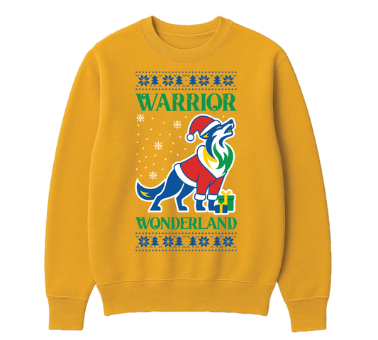 Warrior Wonderland Christmas Crew Neck - Yellow