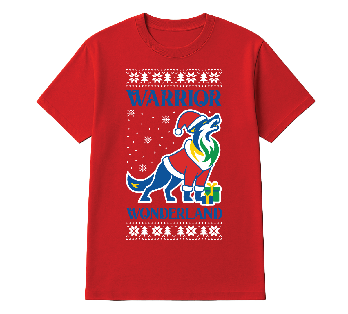 Warrior Wonderland Christmas Tee - Red