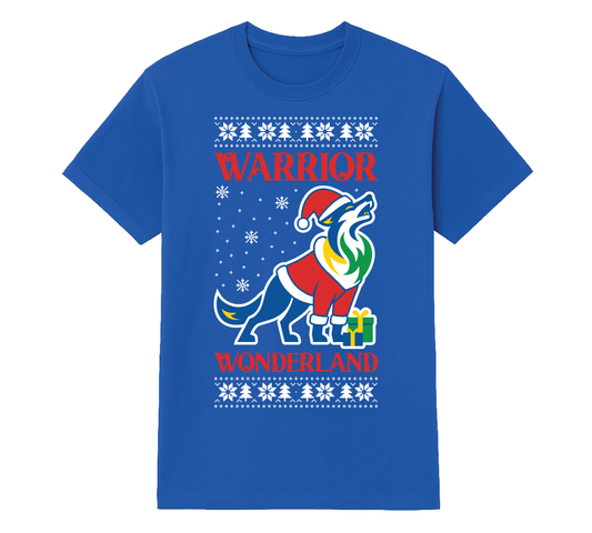 Warrior Wonderland Christmas Tee - Royal Blue